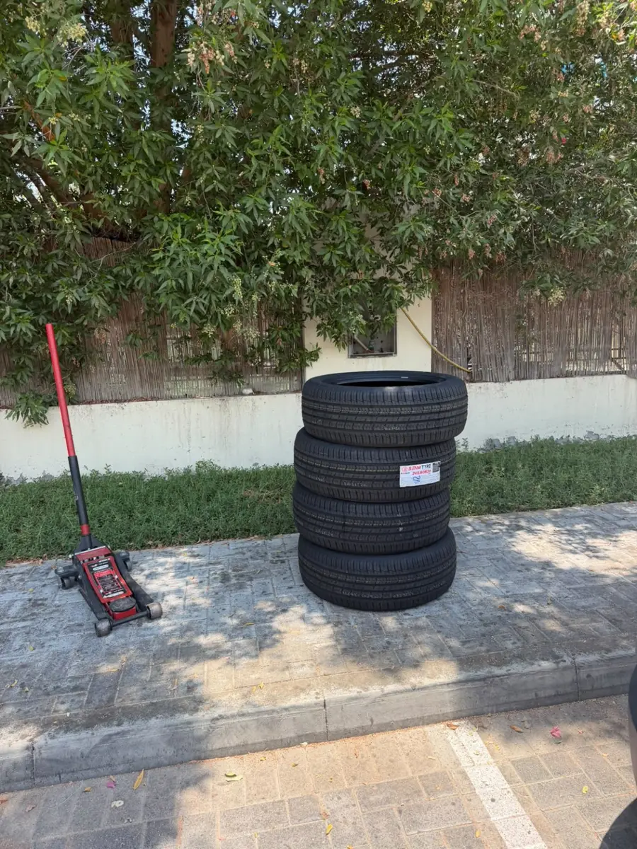 New tyres ready for mobile fitting in Dubai